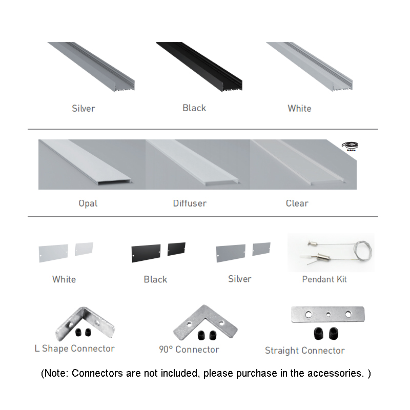 Pendant Lighting Aluminum LED Channel For LED Strip - Inner Width 75mm(2.95inch) Pendant Lighting Aluminum LED Channel For LED Strip - Inner Width 75mm(2.95inch)